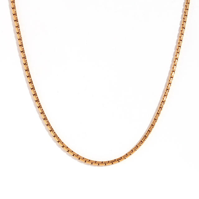 18KG simple stainless steel chain necklace waist chain anklet bracelet