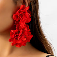 Color enamel flower 1pcs ear wrap