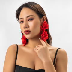 Color enamel flower 1pcs ear wrap