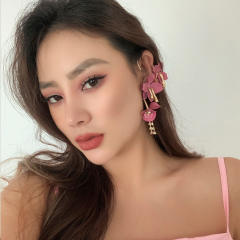 Color enamel flower 1pcs ear wrap