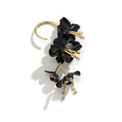 Color enamel flower 1pcs ear wrap
