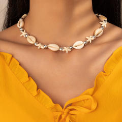 Beach trend shell sereies choker necklace