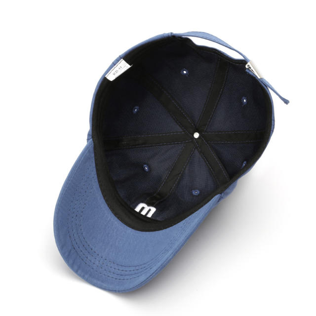 M letter embroidery cotton baseball cap