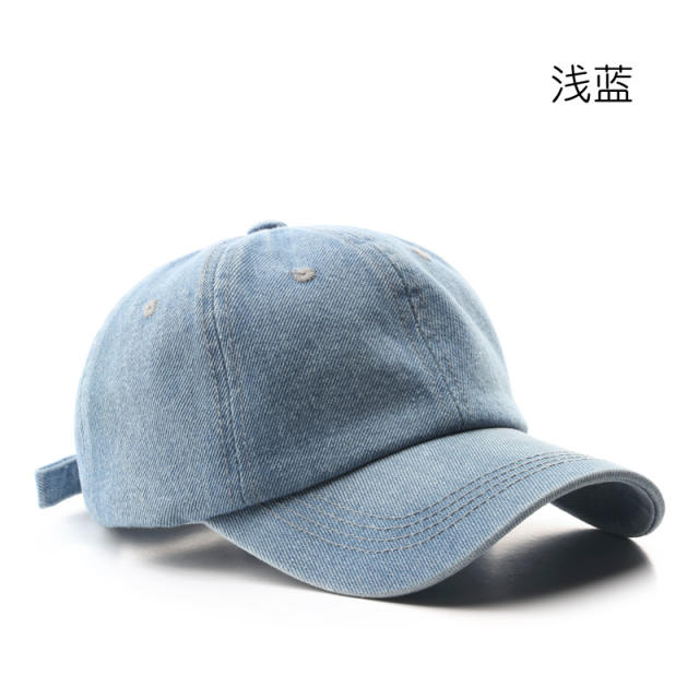 Korean fashion denim baseball cap