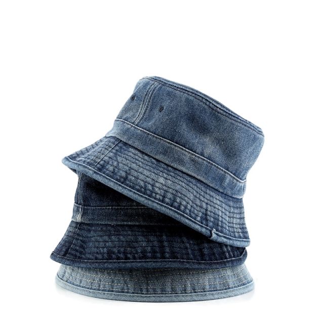 Korean fashion denim bucket hat