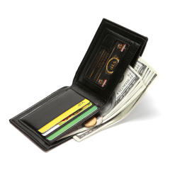 PU leather men wallet