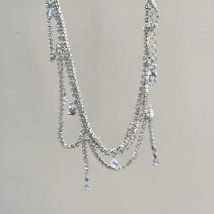 Luxury diamond choker necklace for lady