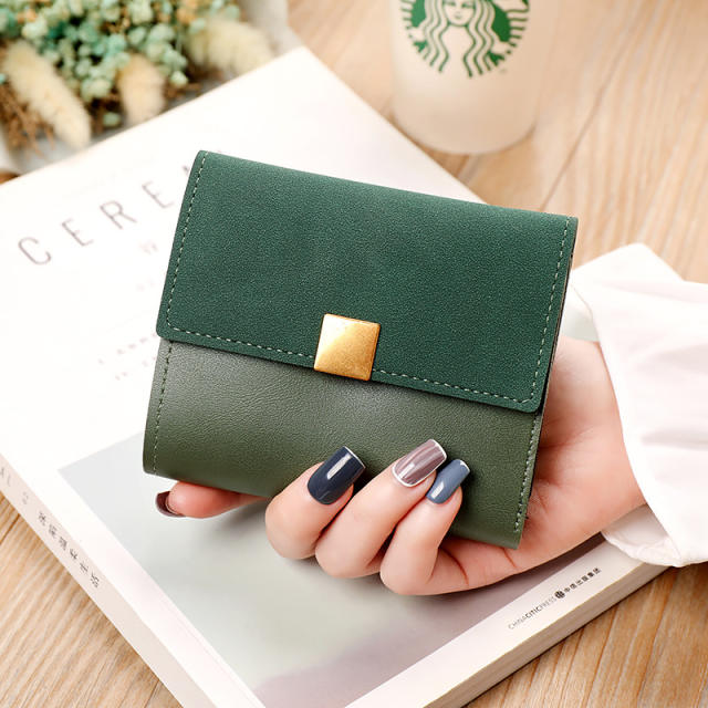 Korean fashion PU leather women wallet