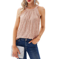Summer personality gliter sequins sleeveless tops