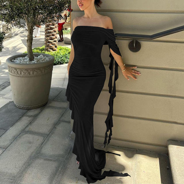 Elegant off shoulder sexy dress