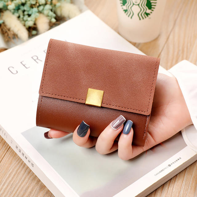 Korean fashion PU leather women wallet
