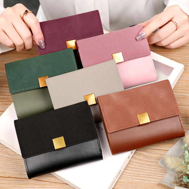Korean fashion PU leather women wallet
