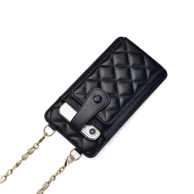 Popular classic quilted pattern PU leather mini phone bag