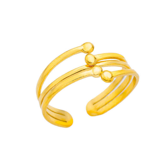 Concise easy match stainless steel adjustable rings