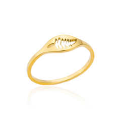 18KG concise snake heart stainless steel rings