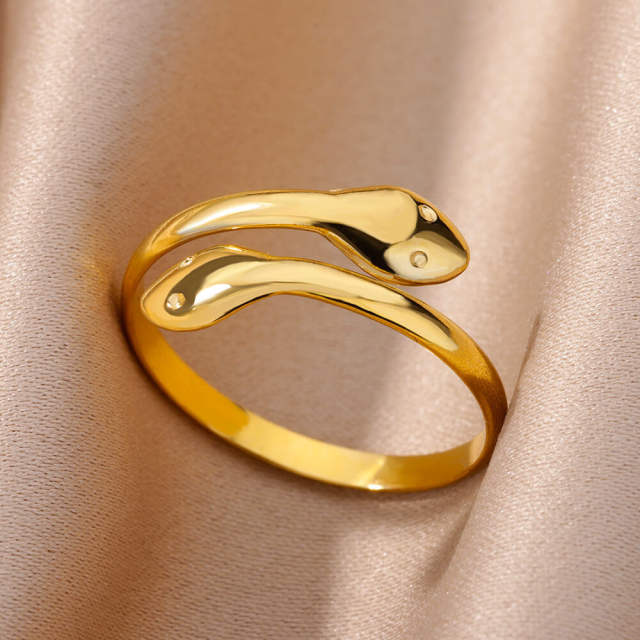 Concise easy match stainless steel adjustable rings