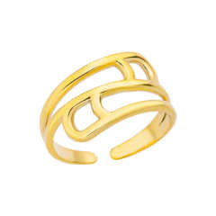 Concise easy match stainless steel adjustable rings