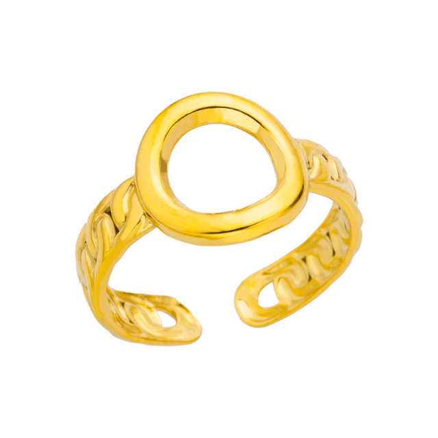 Concise easy match stainless steel adjustable rings