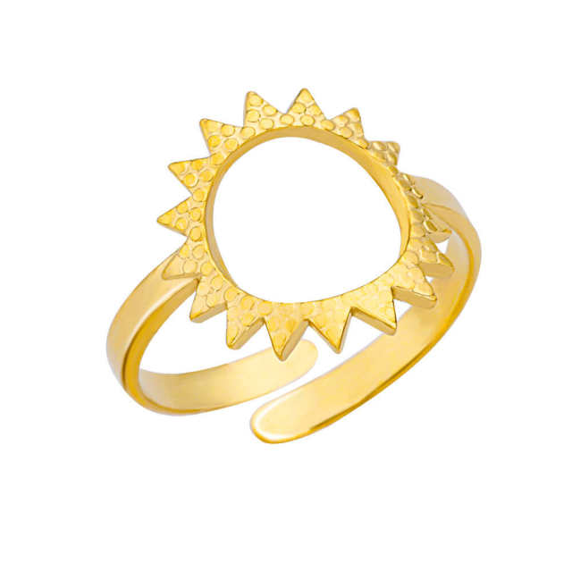 Concise easy match stainless steel adjustable rings