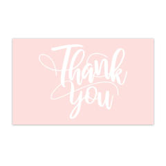 INS green color leaf natural trend thank you card