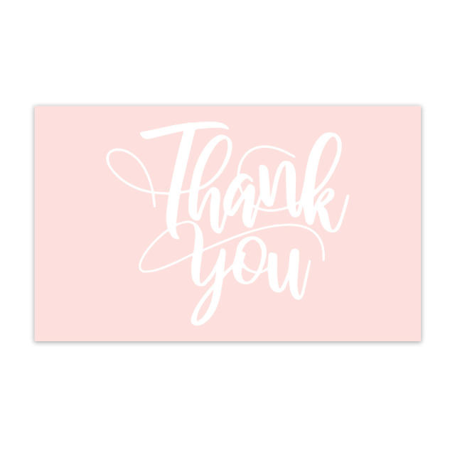 INS green color leaf natural trend thank you card