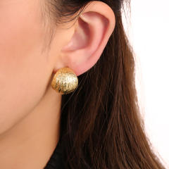 Chunky copper material clip on earrings(1pcs price)
