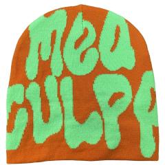Korean fashion letter pattern knitted beanie