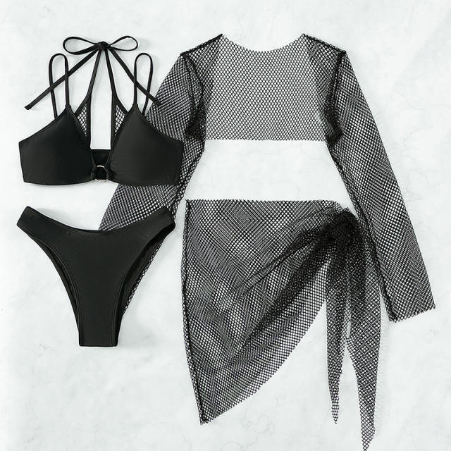 Summer sexy bikini cover up set