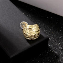 Chunky copper material clip on earrings(1pcs price)