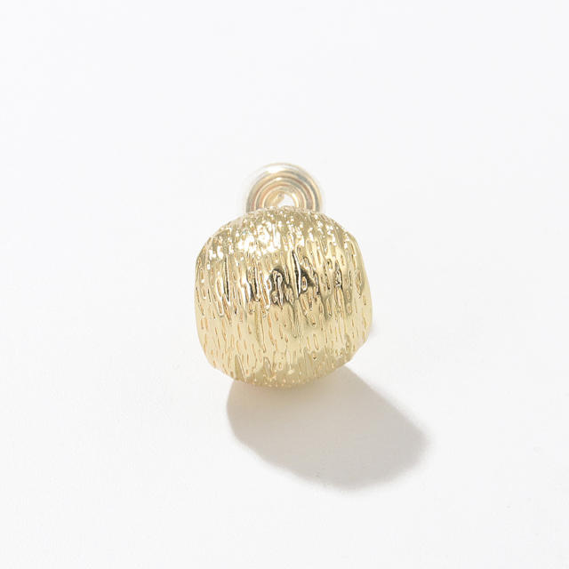 Chunky copper material clip on earrings(1pcs price)