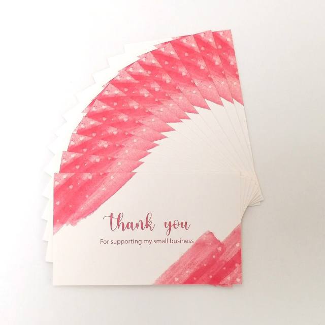 INS green color leaf natural trend thank you card