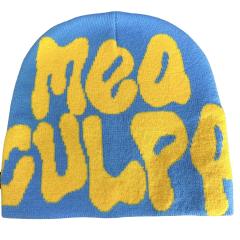 Korean fashion letter pattern knitted beanie