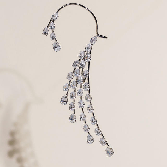 Delicate cubic zircon personality ear wrap(1pcs price)
