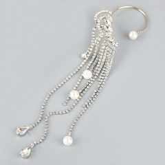Luxury diamond tassel pearl ear wrap(1pcs price)
