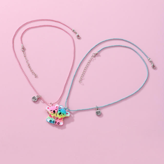 Cute color Koala Magnetic attraction BFF necklace