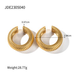 18KG chunky stainless steel ear cuff
