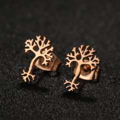 Creative cheap price stainless steel studs earrings
