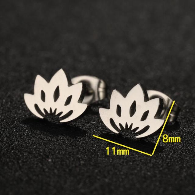 Creative cheap price stainless steel studs earrings