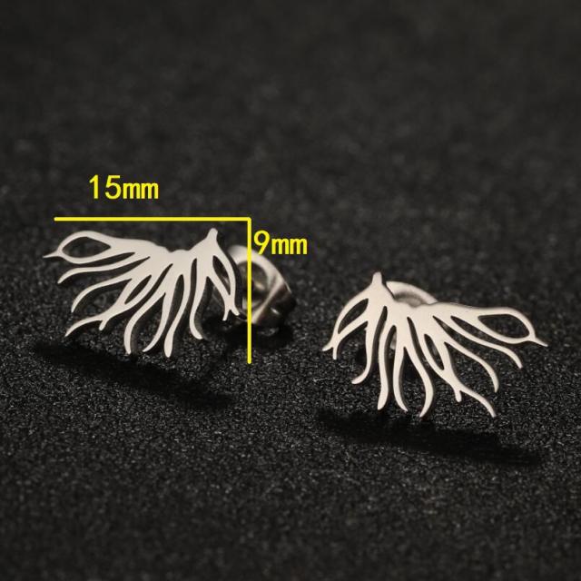 Creative cheap price stainless steel studs earrings