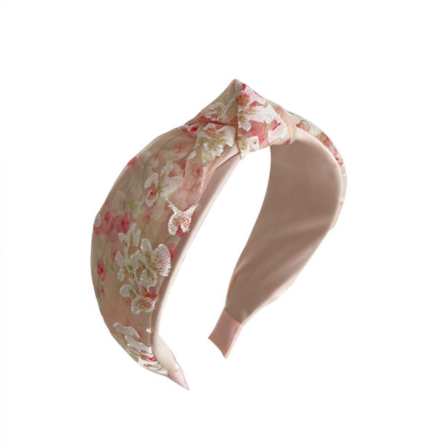 Korean fashion floral knotted headband