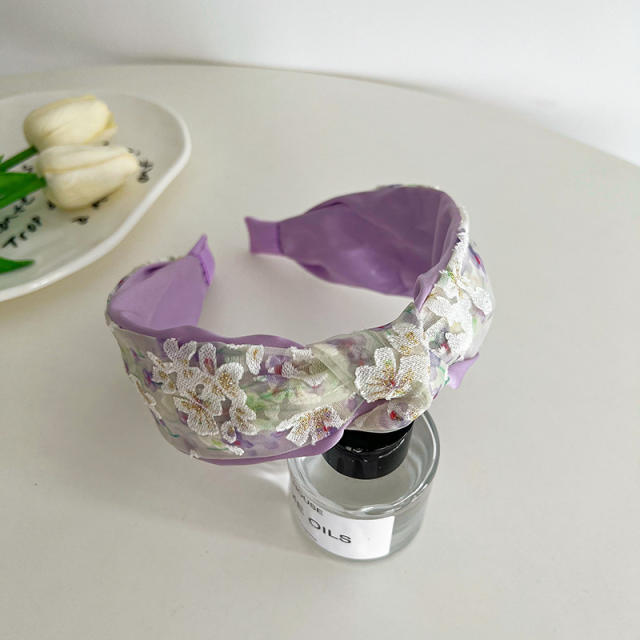 Korean fashion floral knotted headband