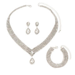 Chic design diamond necklace set for bridal