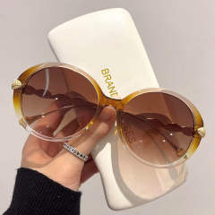 Occident fashion round shape sunglasses