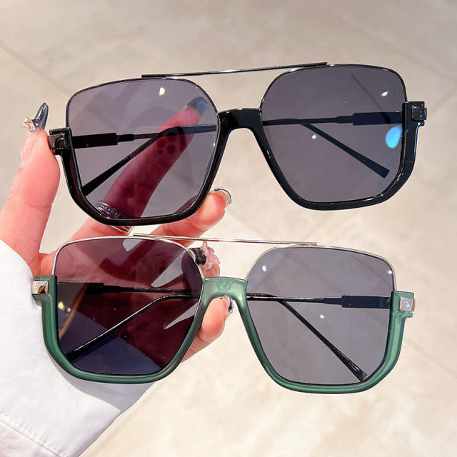 Korean fashion square frame sunglasses