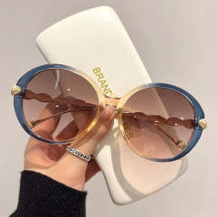 Occident fashion round shape sunglasses