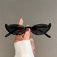 Y2K personlaity half frame cat eye shape sunglasses