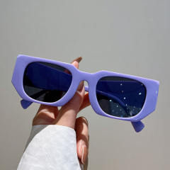 Occident fashion personality colorful frame sunglasses