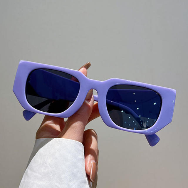 Occident fashion personality colorful frame sunglasses