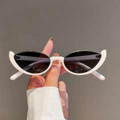 Y2K personlaity half frame cat eye shape sunglasses