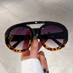 Vintage personality round shape sunglasses